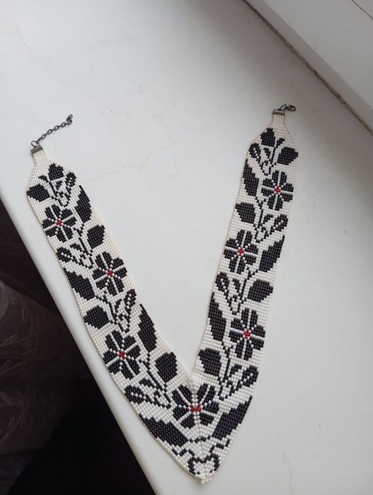 Гердан селянка виріб з бісеру