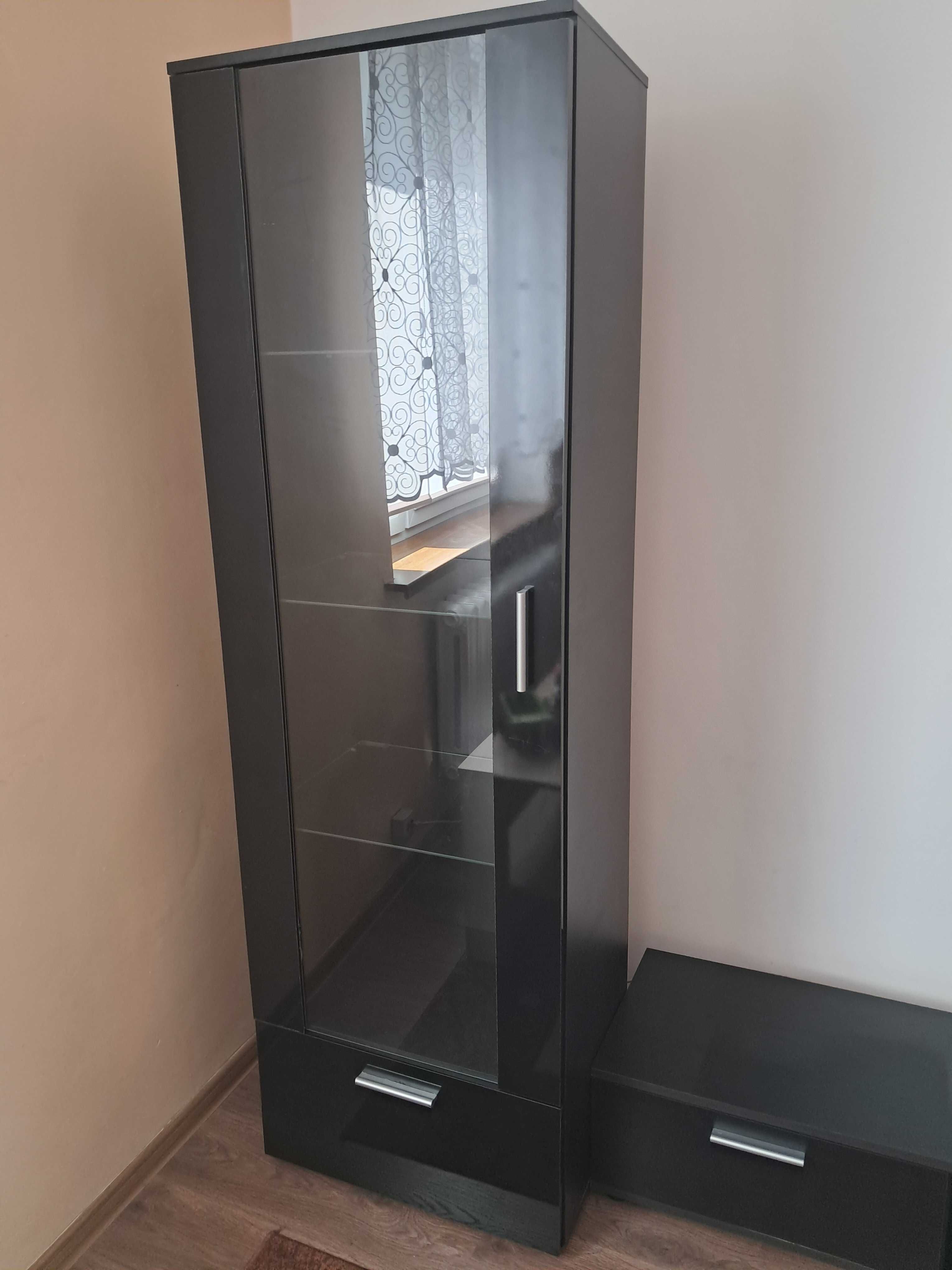 Szafka pod telewizor i gablota komplet