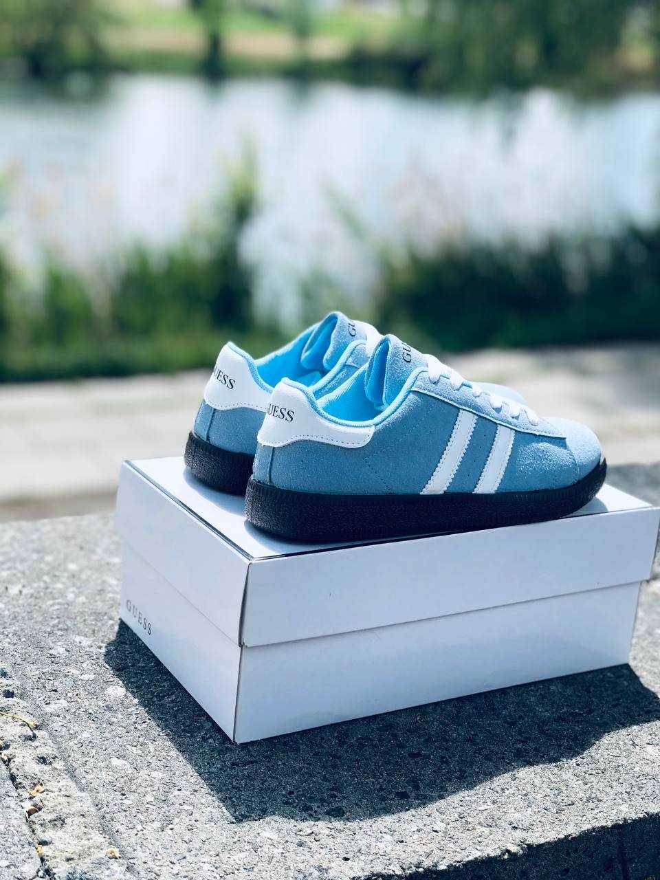 New collection! Кросівки Guess жіночі стильні Light Blue. Лучшая цена!