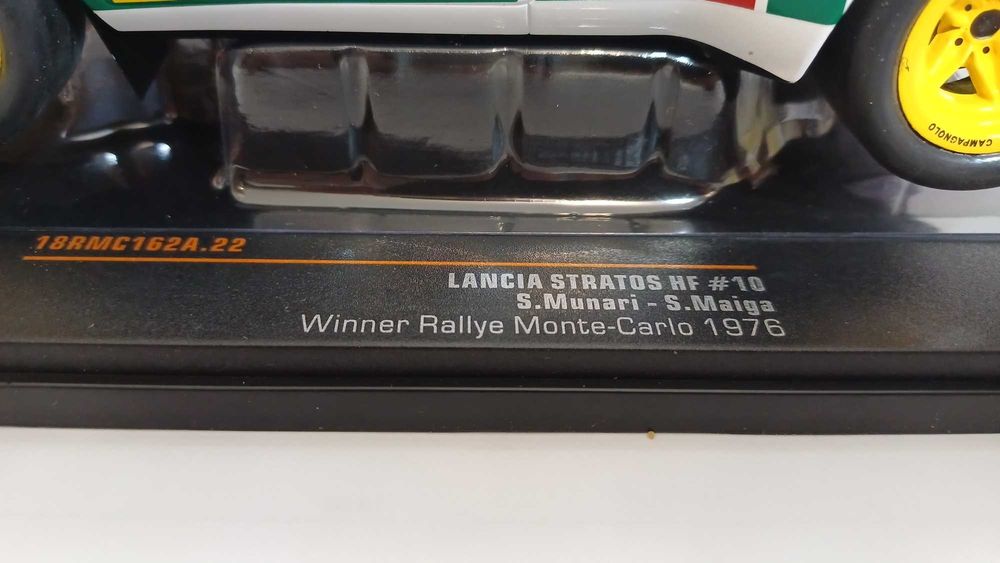 1/18 Lancia Stratos HF #10 S.Munari Rally Monte Carlo - IXO