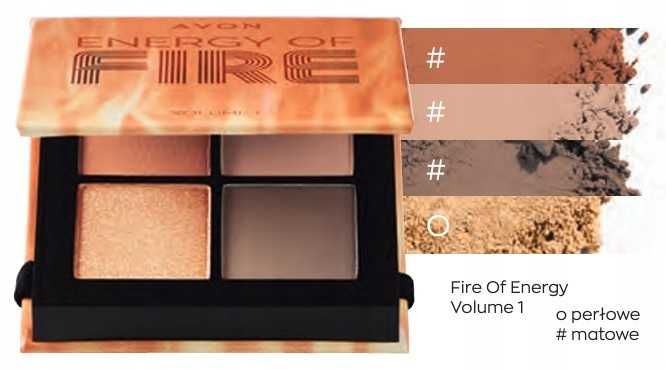 AVON  Paletka cieni do powiek, Energy of fire Volume 1