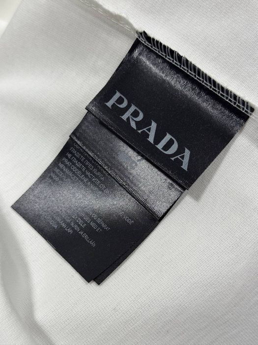 PRADA футболка мужская оверсайз черная белая оригинал оверсайз