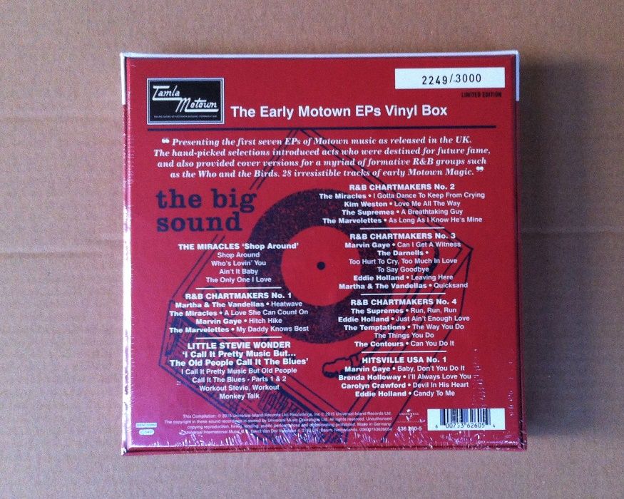 Vários: The Early Motown EP's Vol.1 (Vinil 7LPx7") [Selado]
