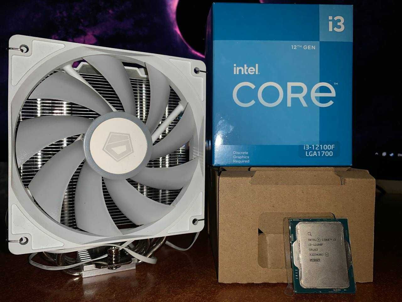 Процесор i3-12100F s1700 + кулер ID-Cooling SE-214-XT