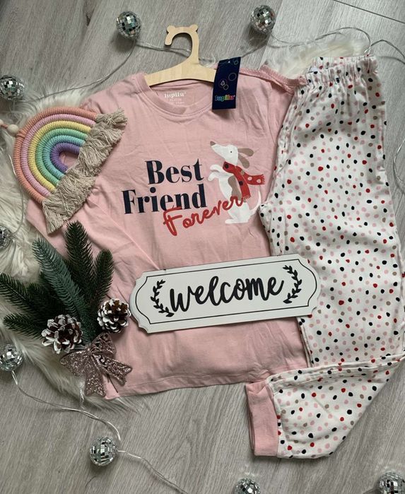 Піжама для дівчинки бавовна/фланель від 2 до 14 р.,98-164 ріст НОВА