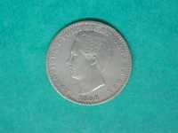 440 - Luís I: 100 réis 1888 prata, por 11,00