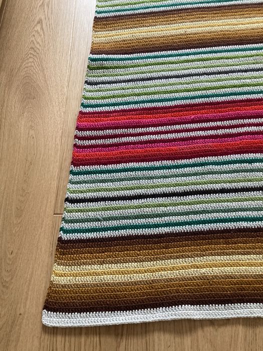 Chodnik dywan rękodzieło 228x69