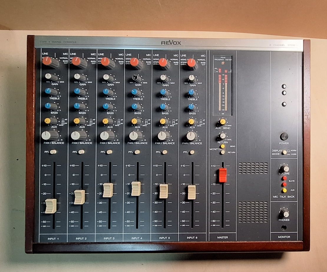 studer revox c279 mesa de mistura