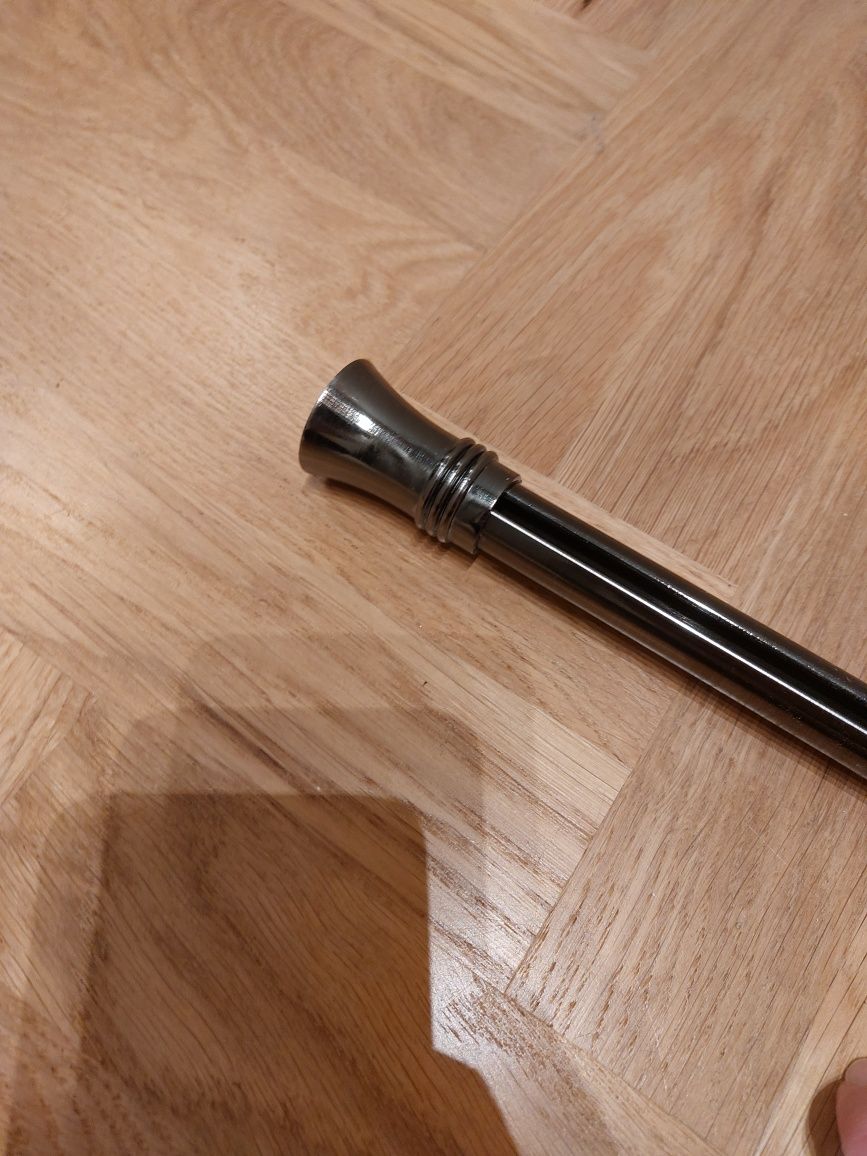 Karnisz metalowy pojedynczy szynowy antracyt 200 cm