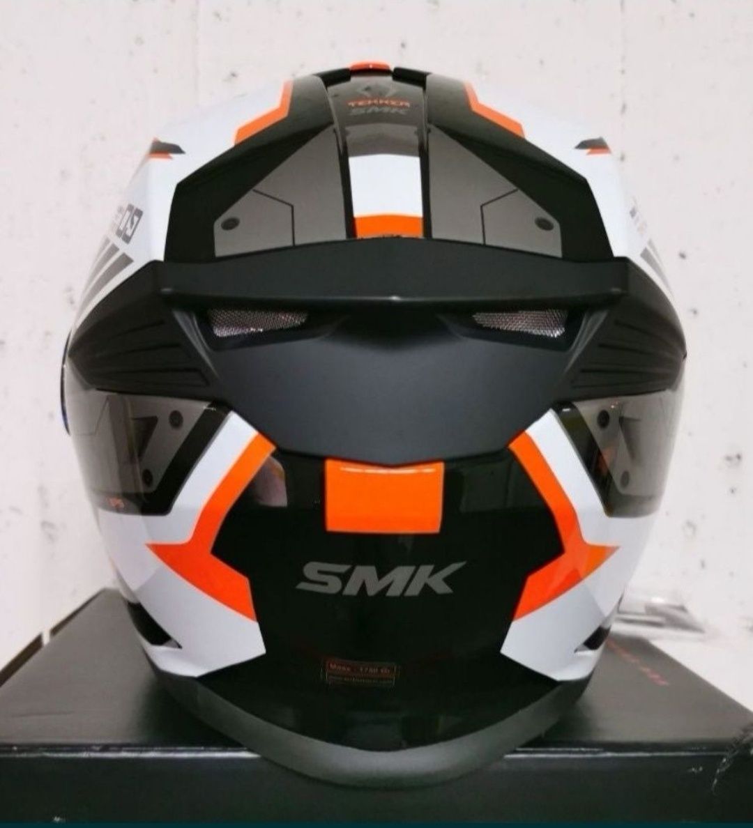 Capacete SMK Tourleader Laranja / Branco ( NOVOS )