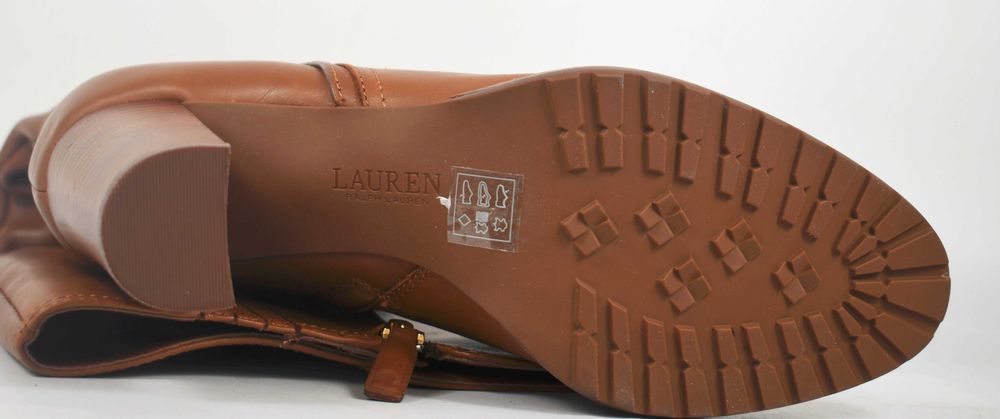 Lauren Ralph Lauren Manchester Burnished Leather Tall Boot roz. 39