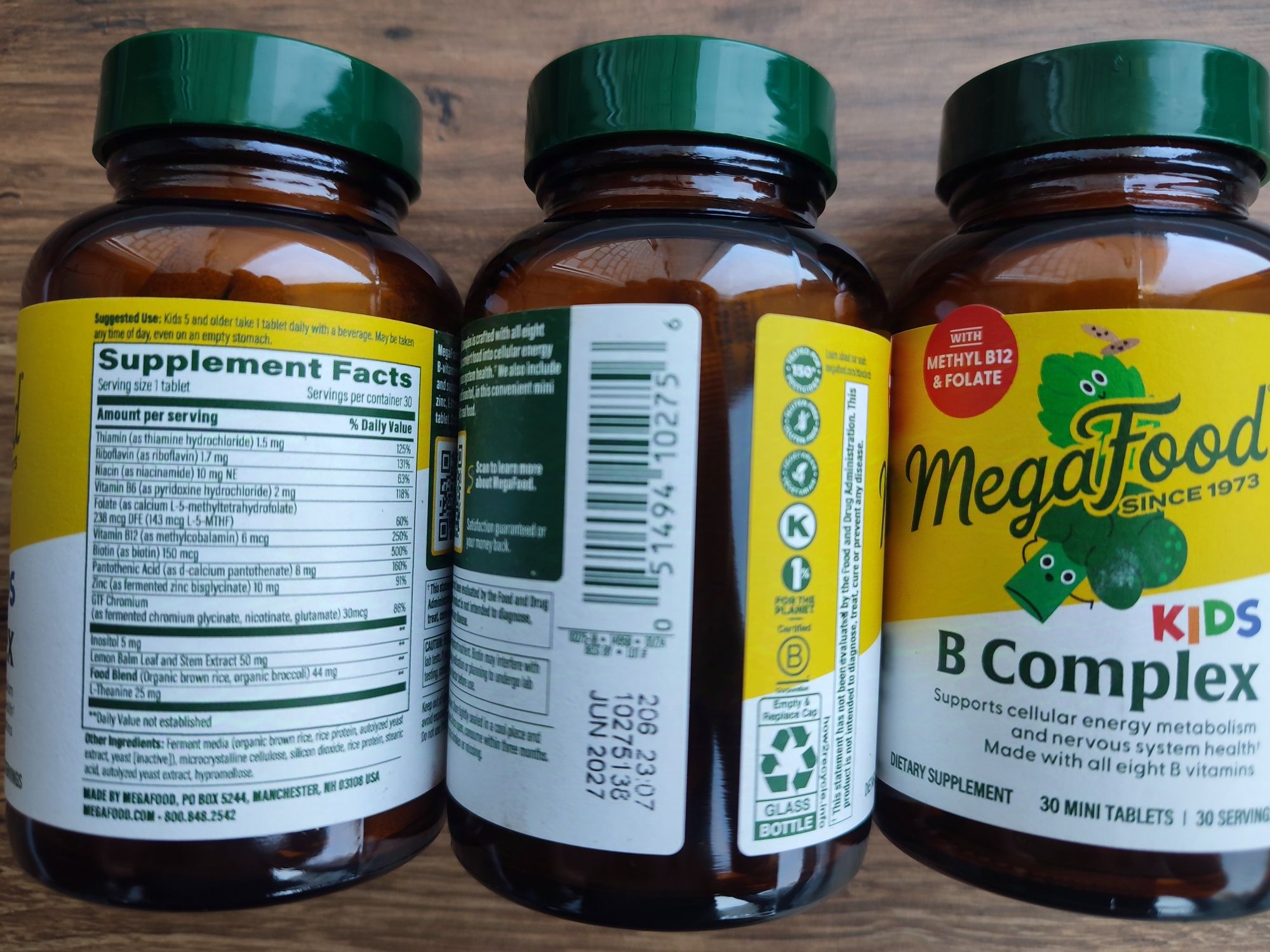 Kids B Complex.Витамины группы B для детей.MegaFood