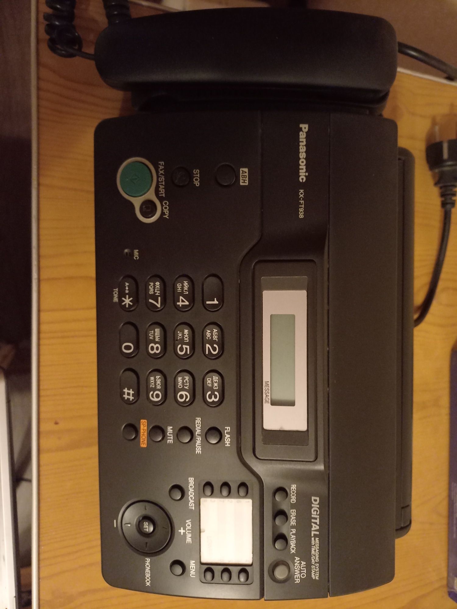 Факс Panasonic KX-FT938