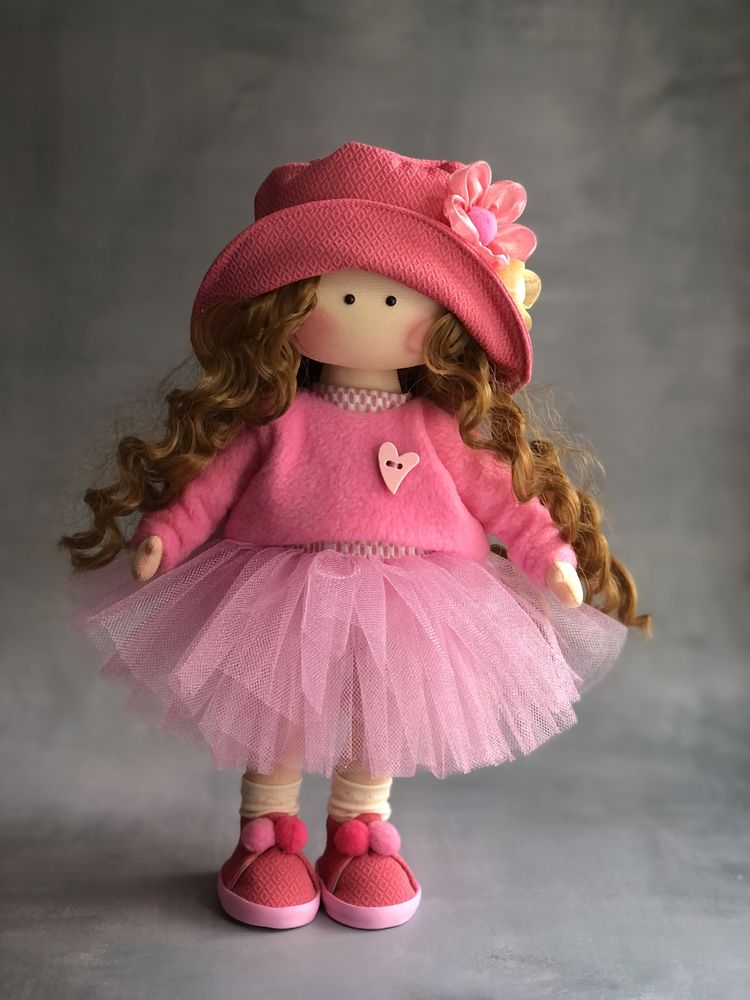 Текстильна інтер'єрна лялечка ручної роботи handmade Київ