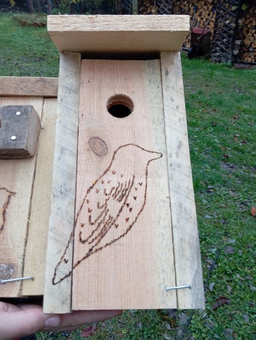 Profesjonalne, wymiarowe, otwierane budki dla ptaków.