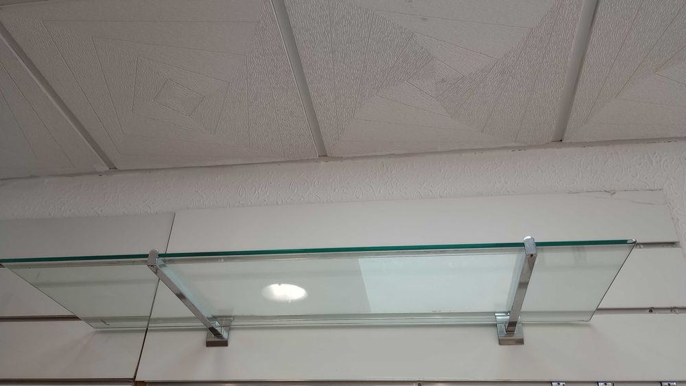 Prateleira de vidro + suporte