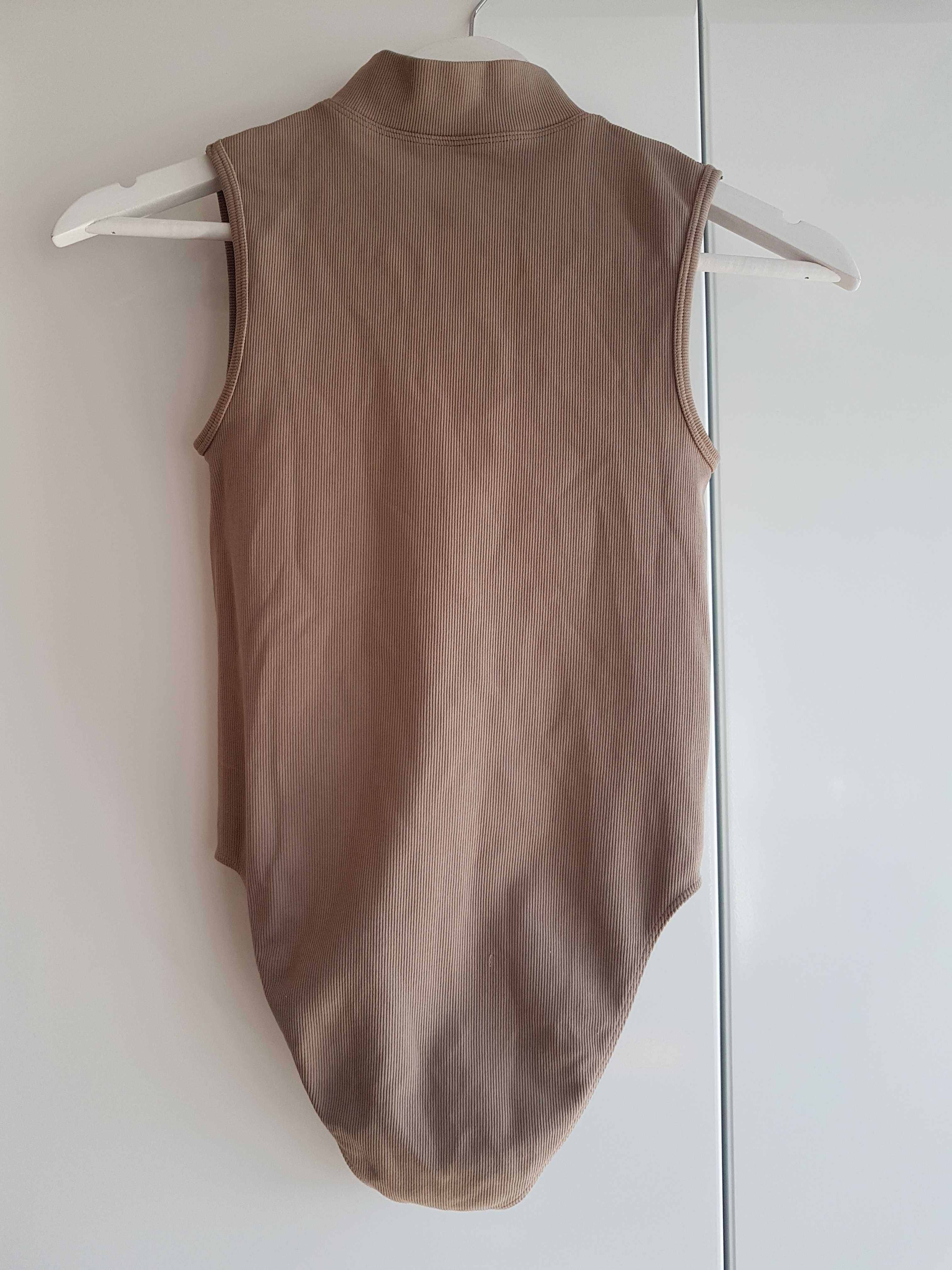 Nowość 2025:) beżowe prażkowane body PRIMARK roz XS
