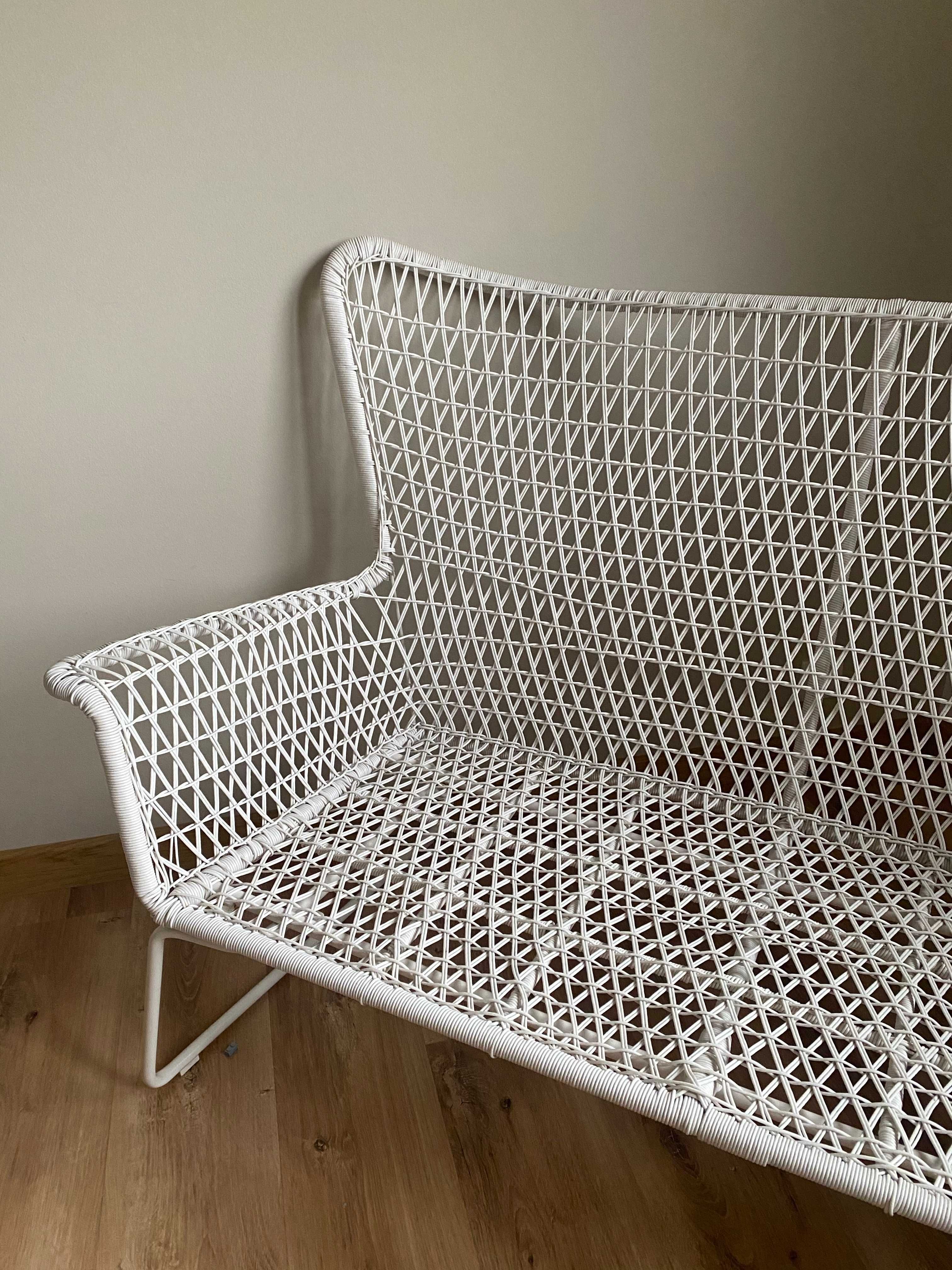 IKEA HÖGSTEN ogrodowa  sofa 2-osobowa biała jak nowa