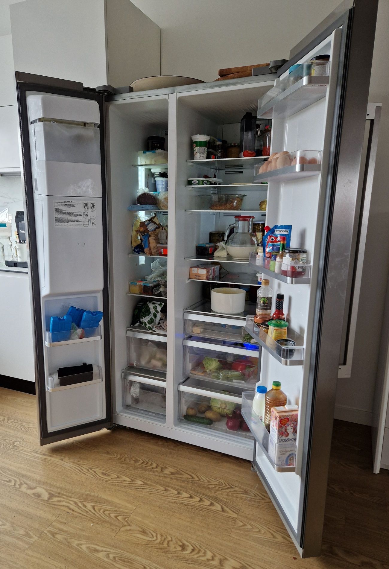 Холодильник smeg side by side
