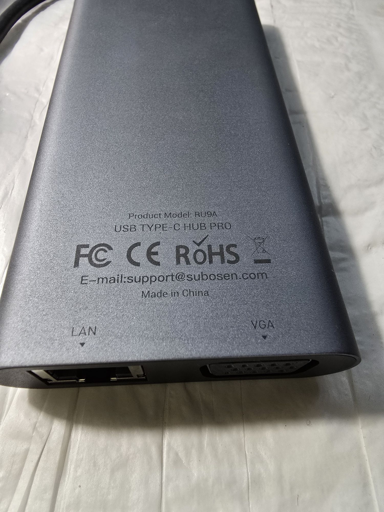 Stacja Dokująca USB-C 11w1 HDMI RJ45 AUX SD