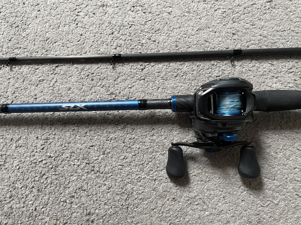 Wędka SHIMANO SLX + multiplikator SHIMANO SLX XT 151 + ZESTAW przynęt