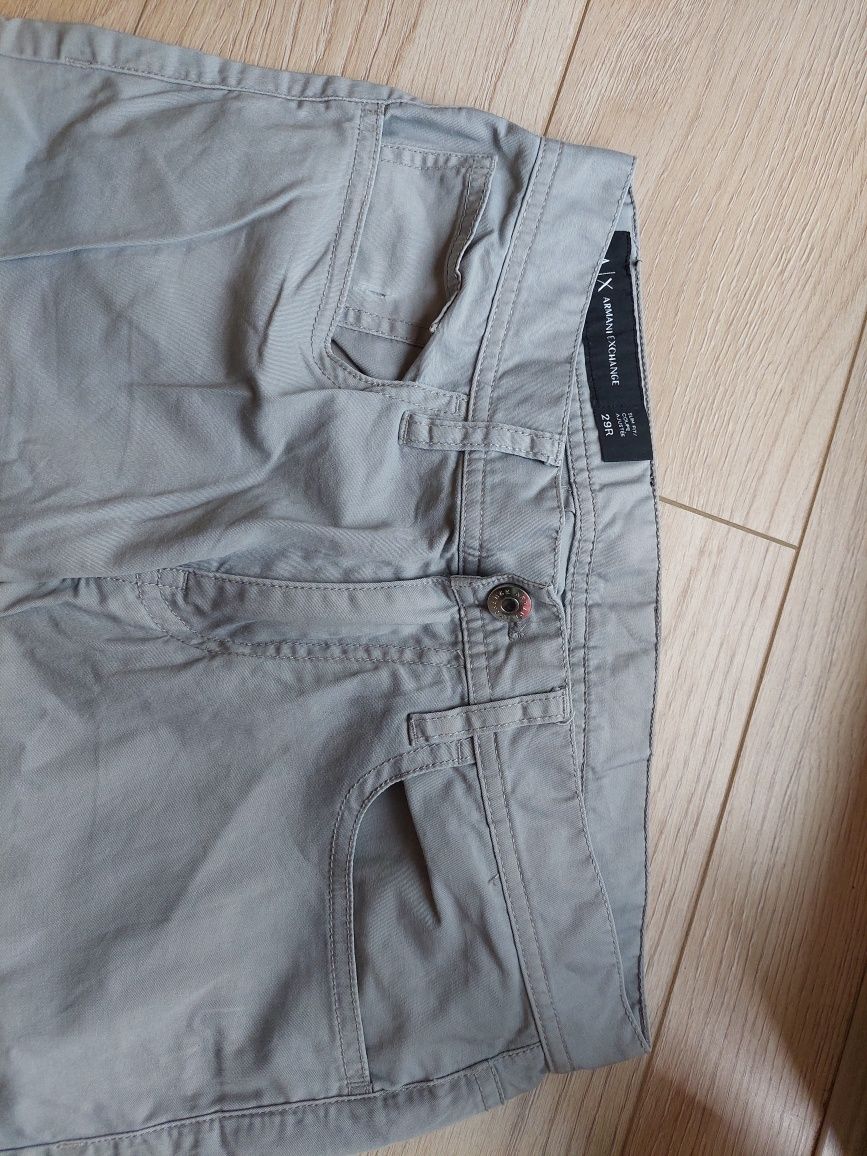 Jeansy spodnie szare 29 Armani Exchange