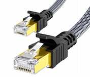 outlet kabel snowkids lan ethernet cat.7 10gbps 5m płaski oplot opis