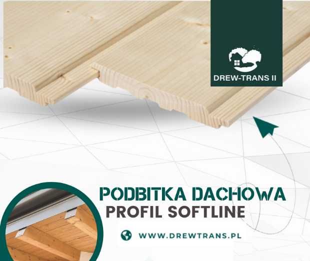 Boazeria, podbitka, elewacje świerk skandynawski SOFTLINE FAZA 14x121