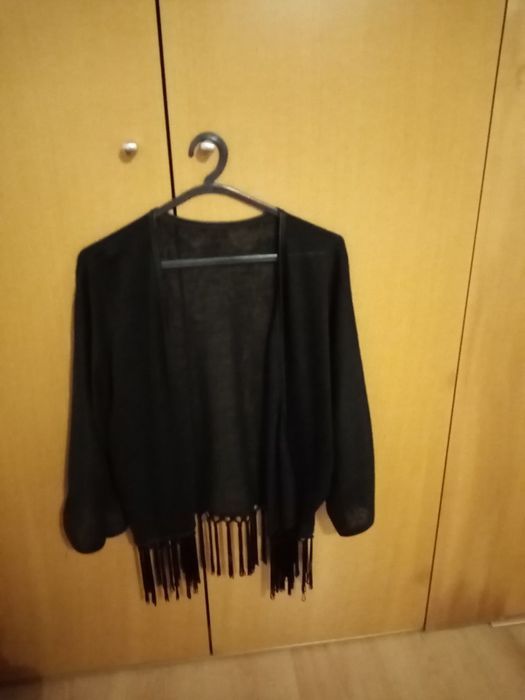 Casaco preto meia estação