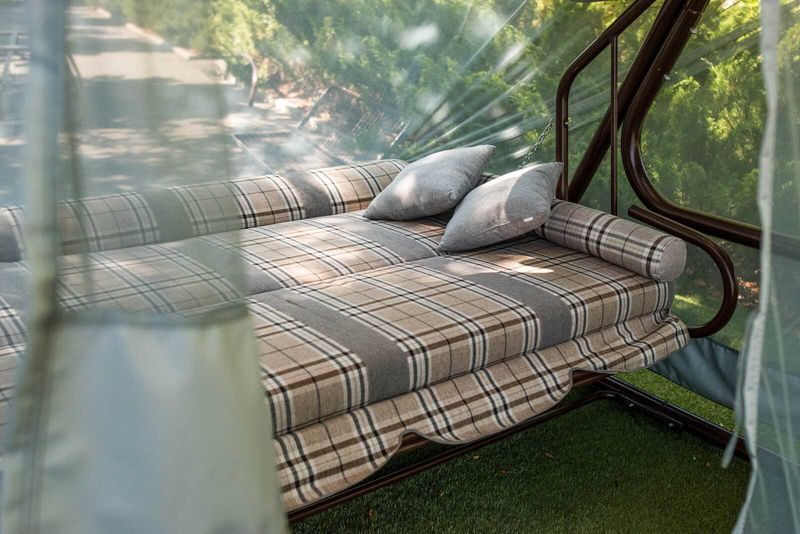 Качелі "Софія". Якісна Садова Гойдалка. Качелі металеві розкладні