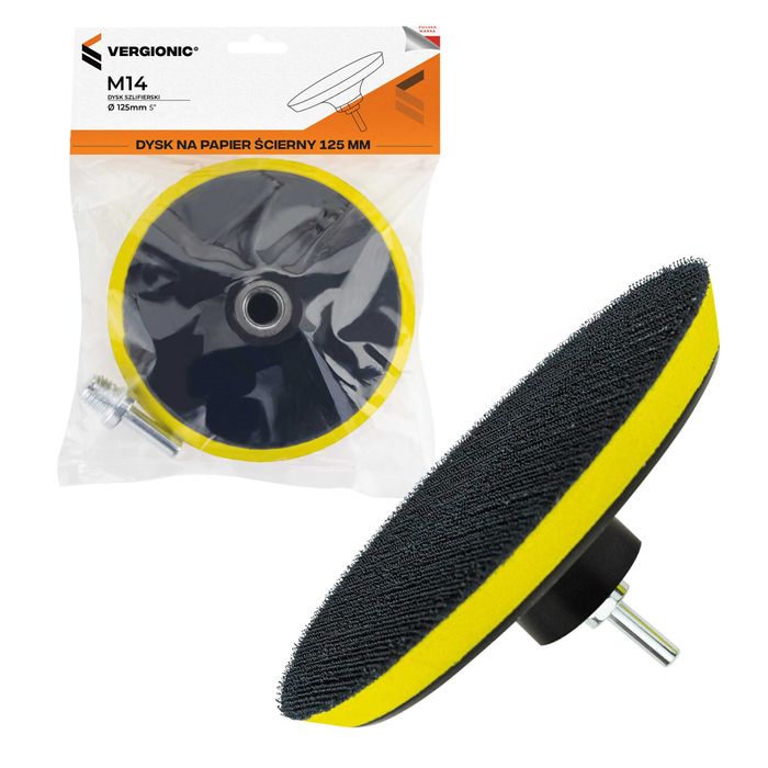 Dysk na papier ścierny 125 mm VERGIONIC