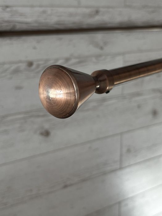 Karnisze podwójne miedziane 176 cm