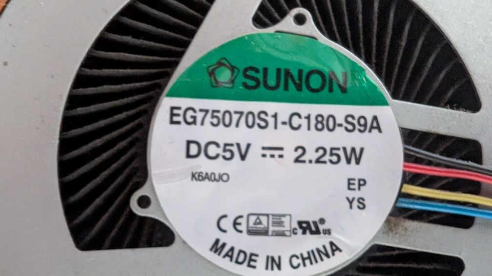 Wentylator Radiator chłodzenie asus n752v n752vx  eg75070s1-c180-s9a