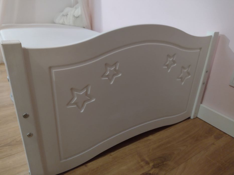 Łóżko 80x180 +materac+ szuflada+baldachim