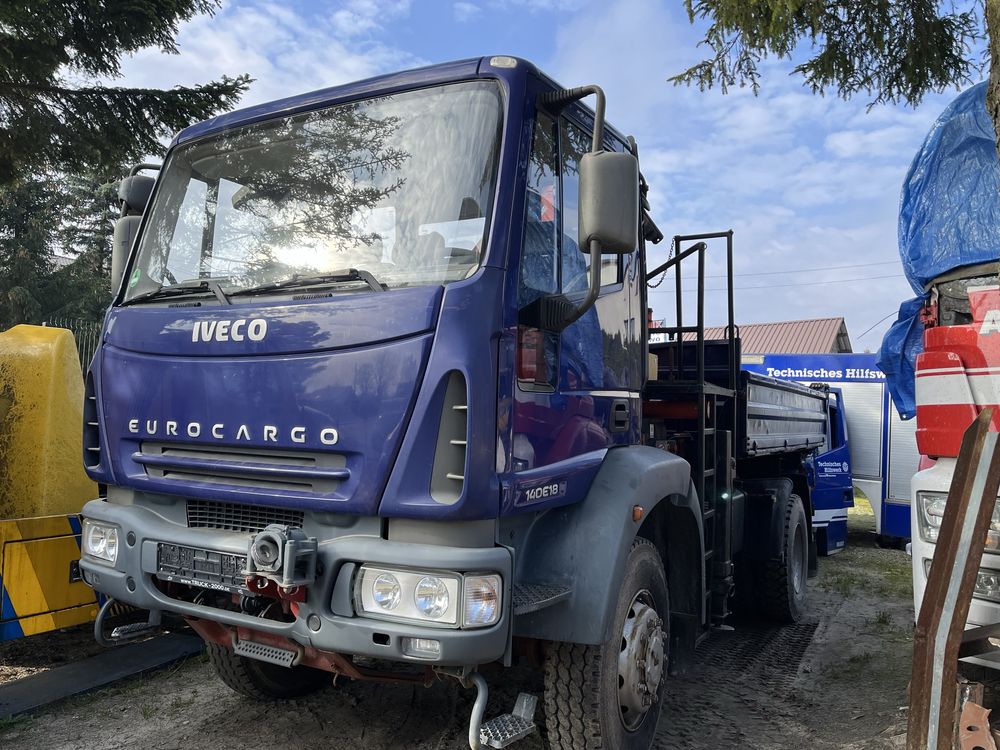 Iveco eurocargo 4x4 wywrotka hds żuraw meiller atlas