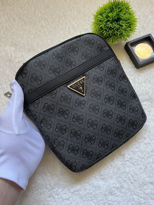 ‼️Чоловіча сумка через плече Guess Vezzola, Месенджер через плече гуес