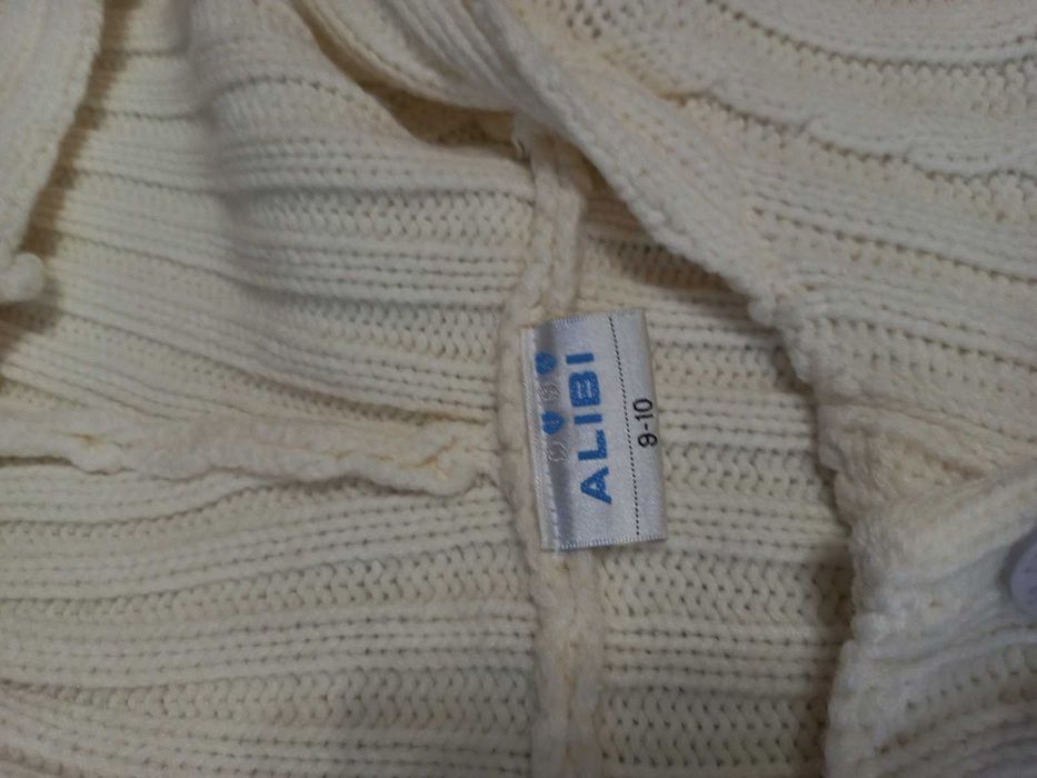 Кофта, кардиган слоновая кость 10-14 лет