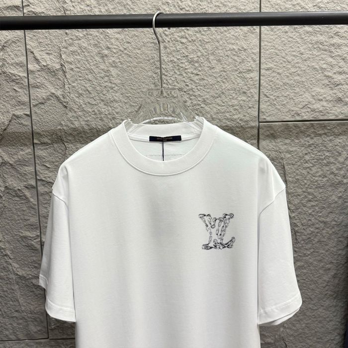 Футболка Louis Vuitton мужская оверсайз оригигал унисекс белая