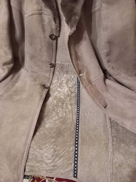 Дубленка мужская натуральный мех,  в отличном состоянии