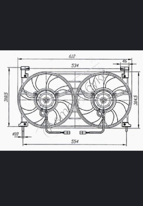 Вентилятор охлаждения Нива Tайга.Иномарки. Шевроле Нива 2123