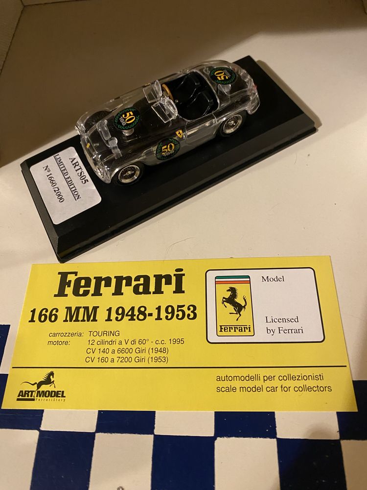 Miniatura Ferrari 166 MM - Edição Limitada