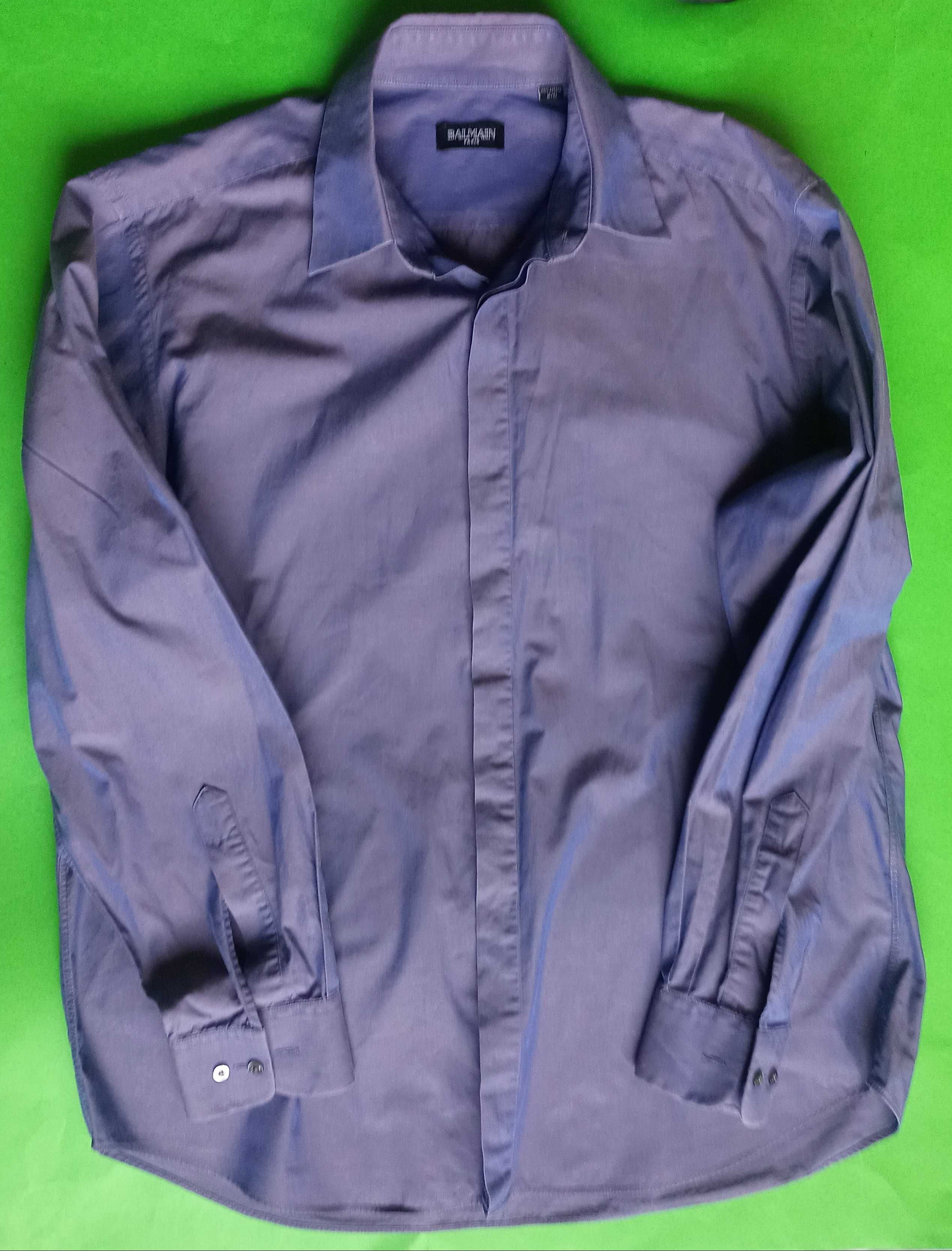 Balmain elegancka koszula męska L XL 40/41 100% bawełna