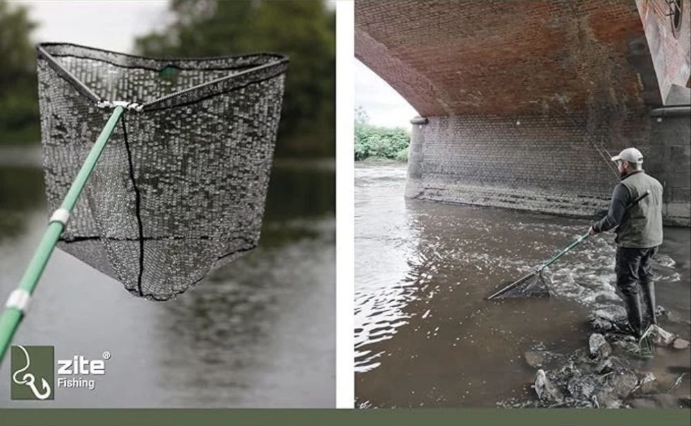 Rede telescópica de pesca Zite 3M rede de borracha