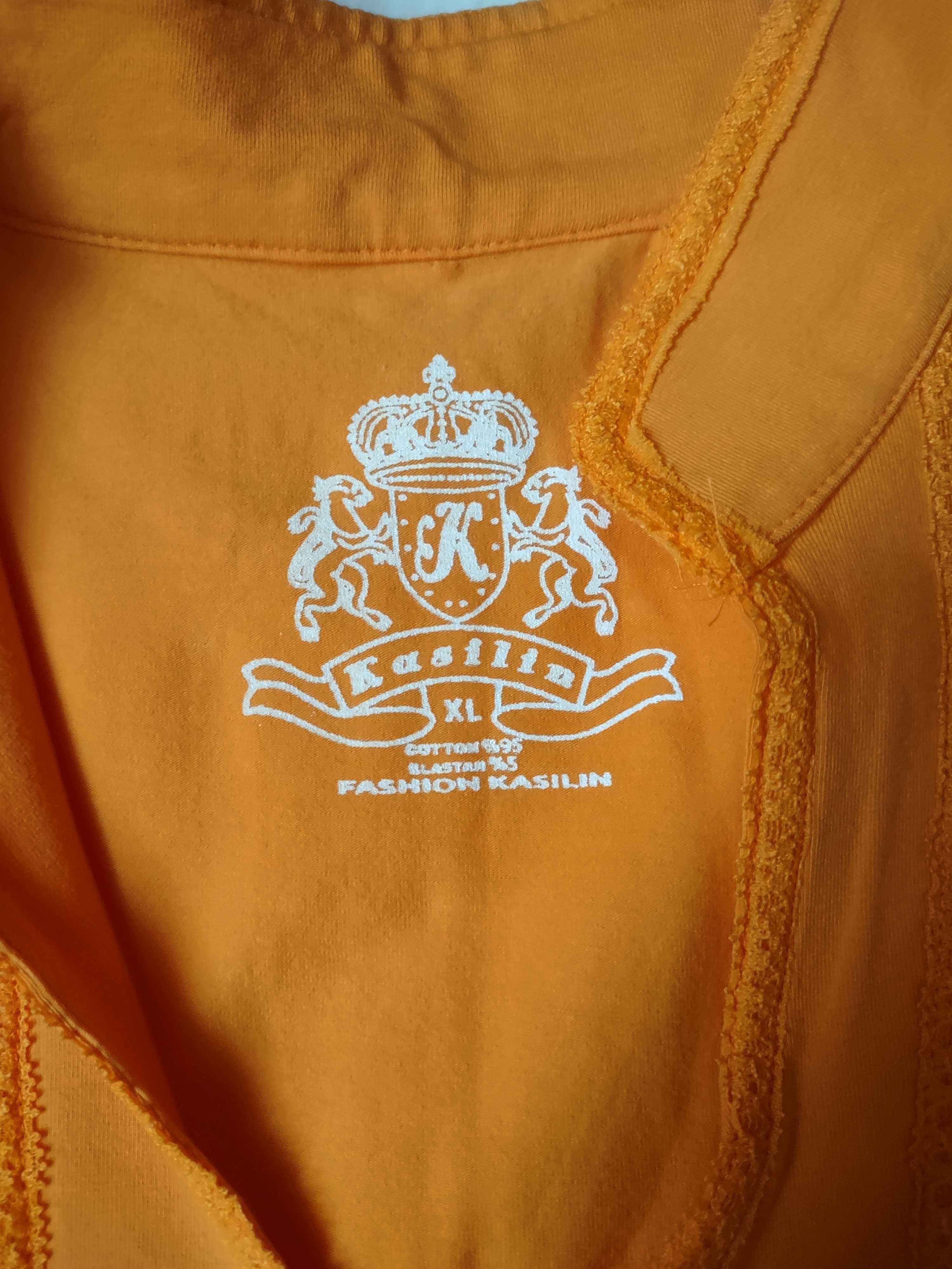 Pomarańczowa bluzka ze stójką Kasilin S/M