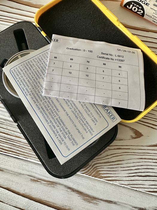 Индикатор часового типа 10мм 0,01мм Baker, США