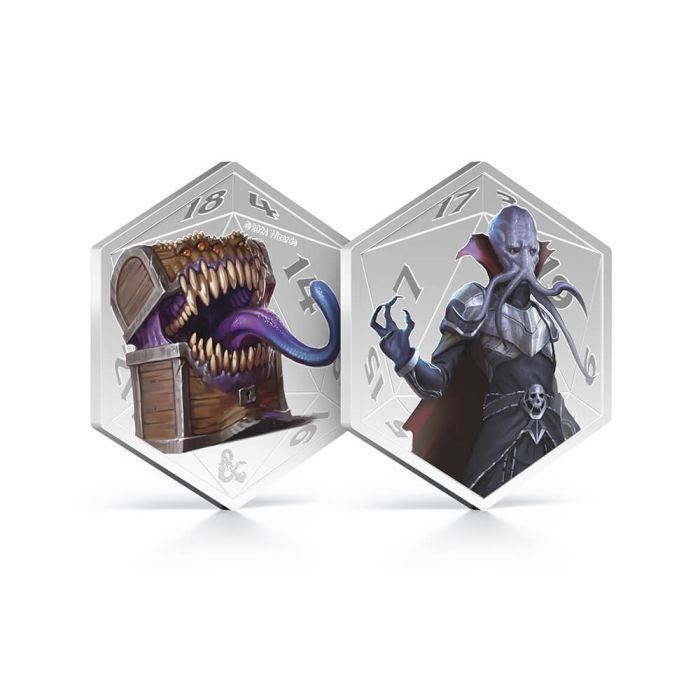Dungeons & Dragons koperta ze znaczkami i metalową monetą LE nr 0068