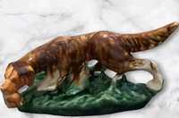 Статуетка  оригинал мисливський пес сетер 31х15см зі здобиччю дичиною