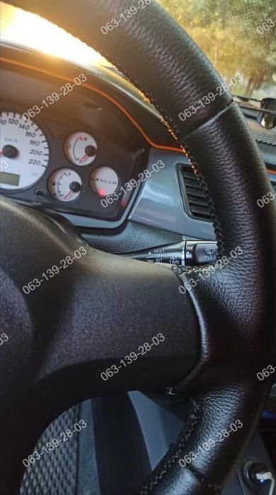 Mitsubishi Lancer Colt Оплетка чехол на руль Лансер Кольт Кожа Каучук