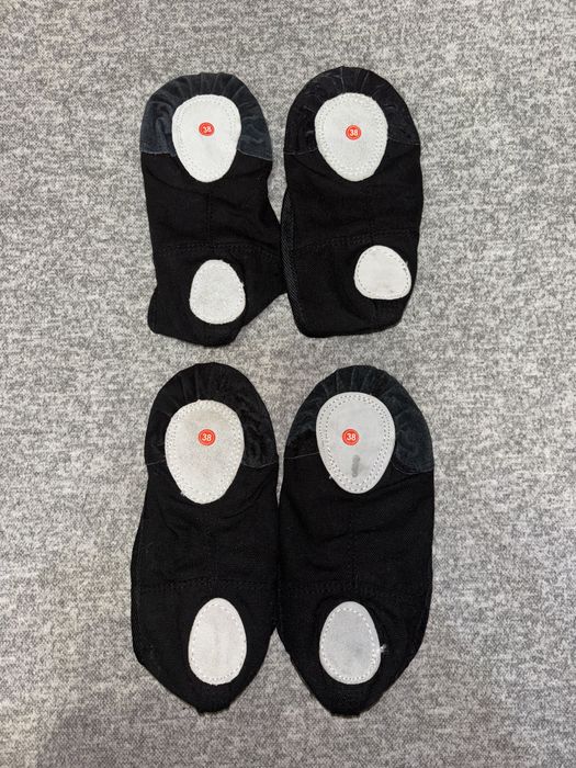 Черные балетки для танцев 38 размер - 22.5 см