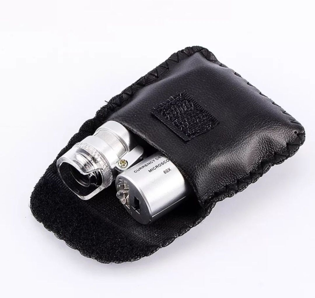 Мікроскоп ювелірний (лупа) 60х з LED і УФ